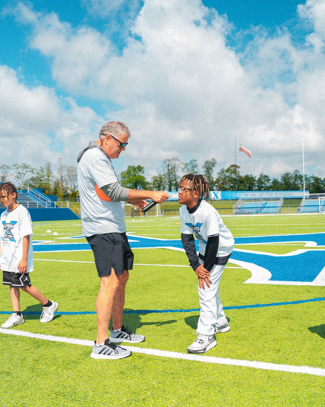 Camper makes a catch at Clifford X Factor Camp
